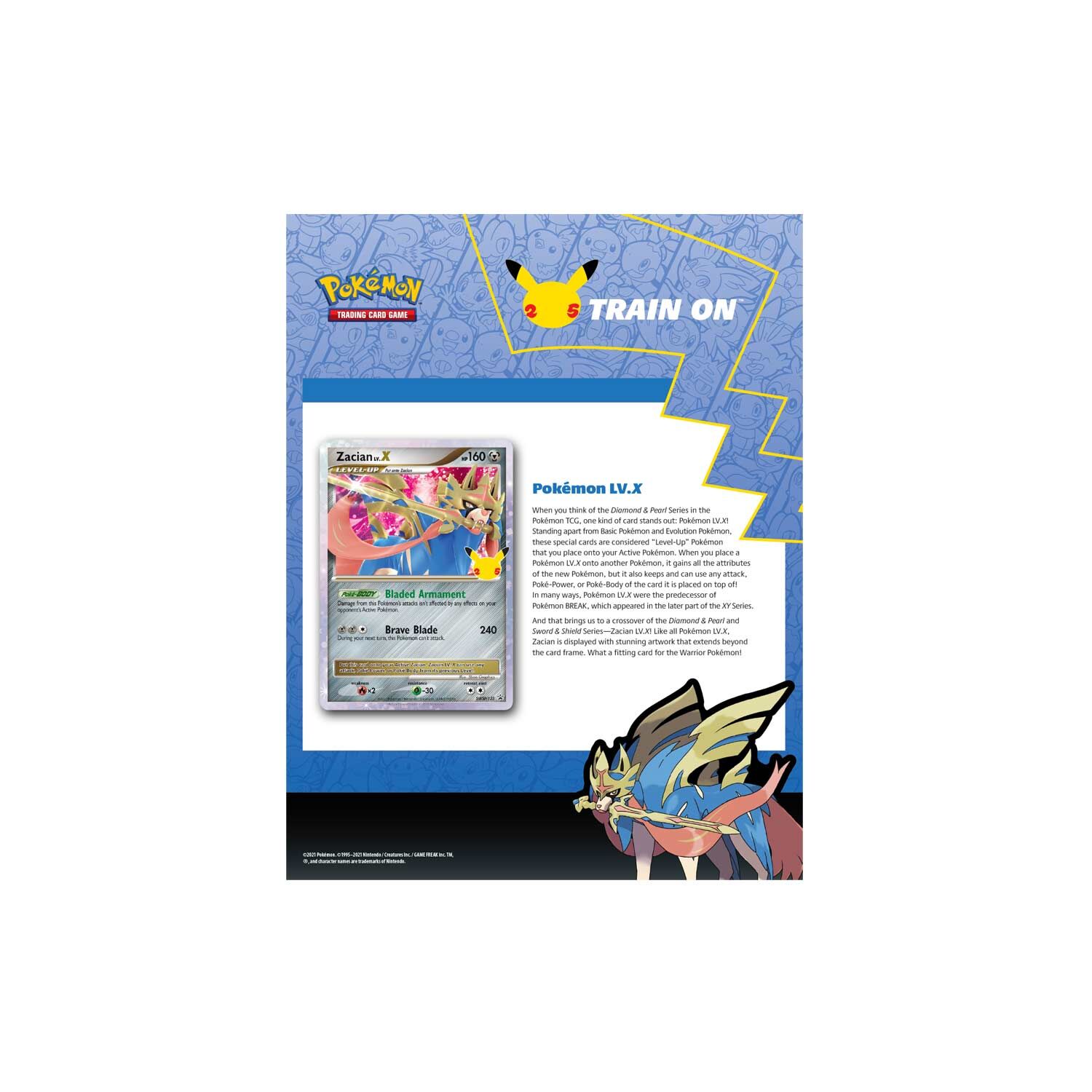 Pokémon 25th Anniversary Celebrations Zacian Deluxe Pin Collection - EN