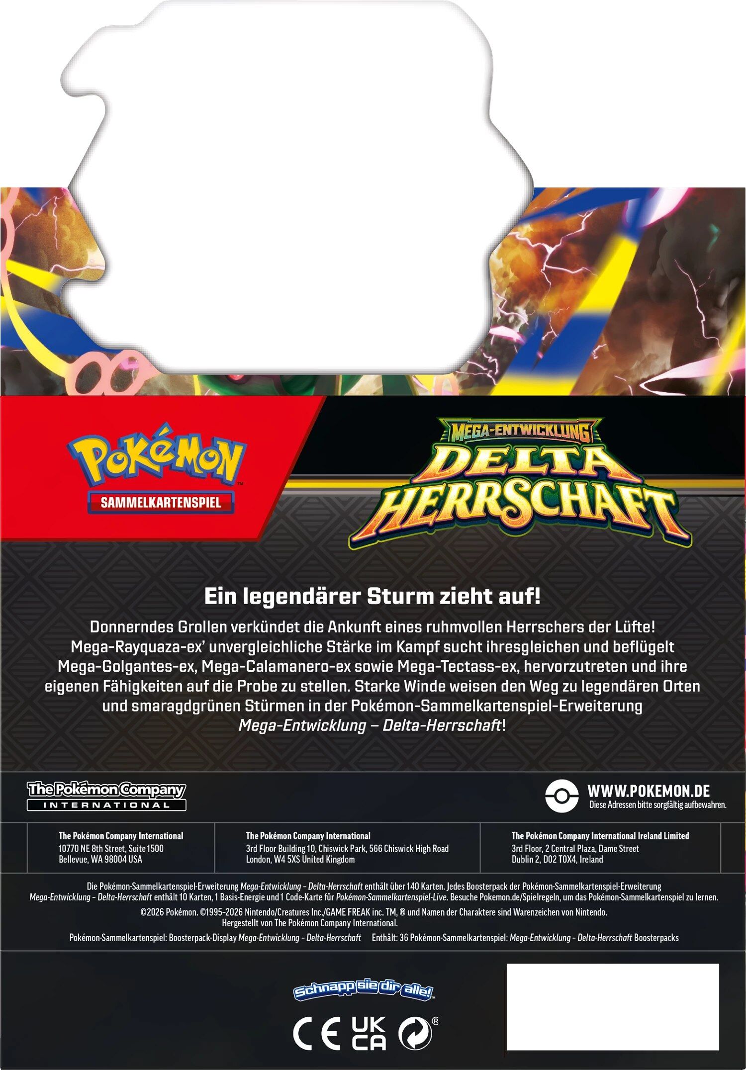 Pokémon TCG: ME06 Delta Herrschaft Booster Display - DE