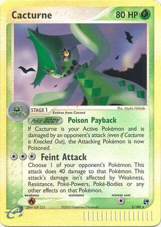 Cacturne - 2/100 - Reverse Holo - EN Cacturne - 2/100 - Reverse Holo - EN
