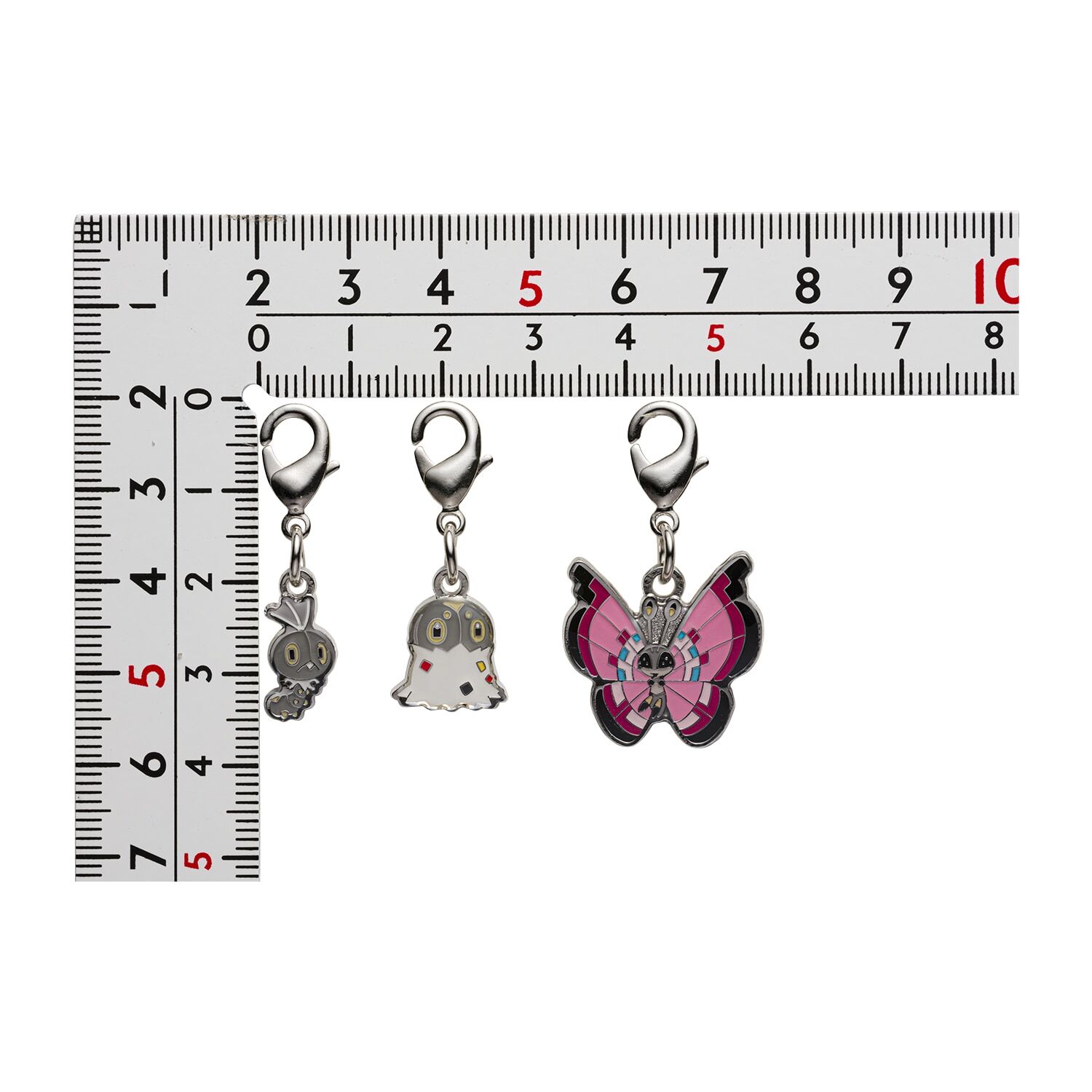 Pokemon Center - Scatterbug, Spewpa, Vivillon Schlüsselanhänger - 3 Stück