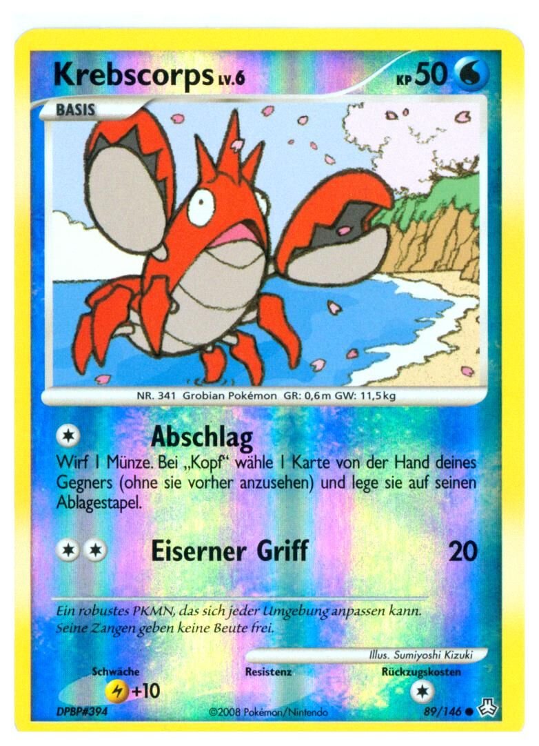 krebscorps-89-146-pokemon-tcg-near-mint-dequiekel-123-146-pokemon-tcg-near-mint-de-18164 Krebscorps - 89/146 - Pokémon TCG - Near Mint - DE