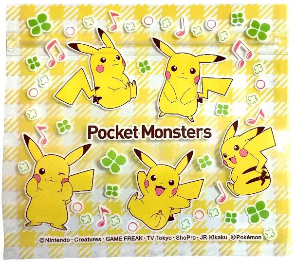 Pokémon Pikachu Transparent Horizontal Zip Lock 4er-Pack M 