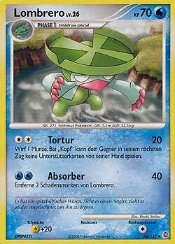 Lombrero - 54/132 - Reverse Holo - Pokémon TCG - Near Mint - DE