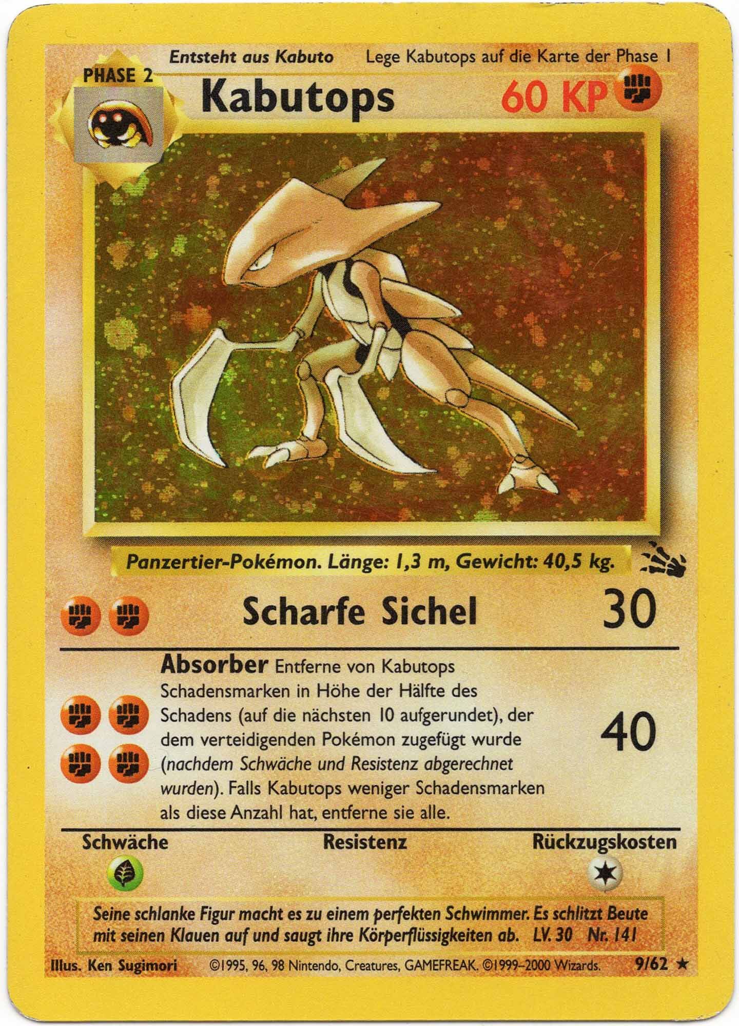 kabutops-9-62-poke-mon-tcg-lightly-played Kabutops - 9/62 - Pokémon TCG (Lightly Played)