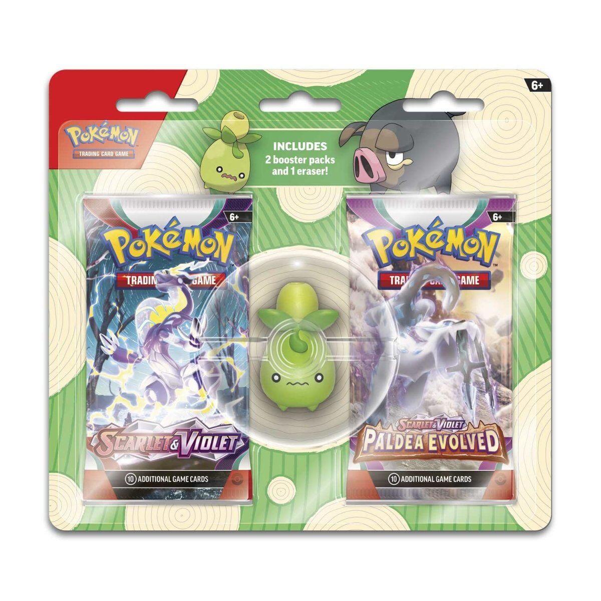 Pokémon TCG: Back to School Blister Smoliv Eraser - EN Pokémon TCG: Back to School Blister Smoliv Eraser - EN