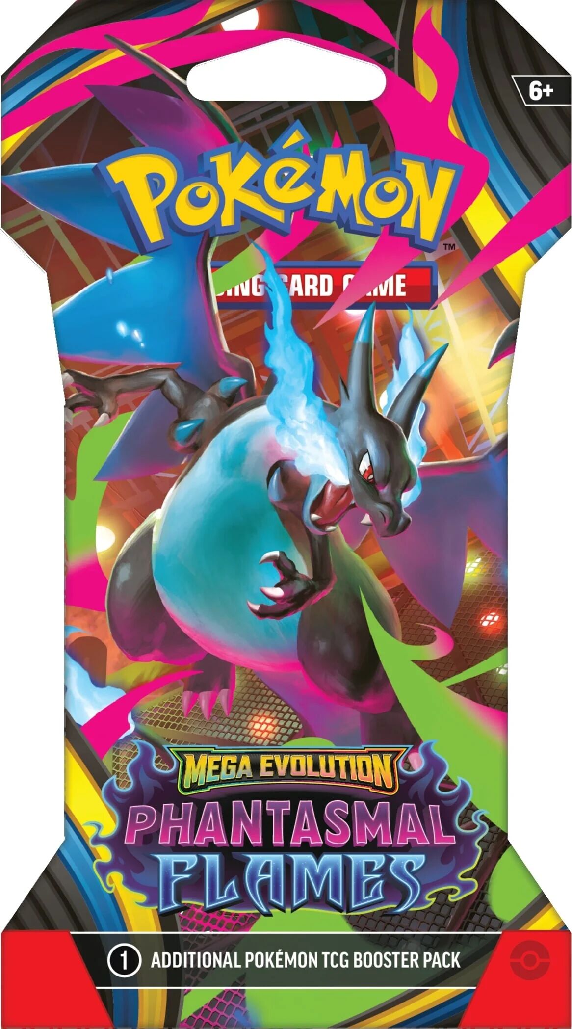 Pokémon TCG: Mega Evolution - Phantasmal Flames Sleeved Booster Pack (10 Cards) - EN Pokémon TCG: Mega Evolution - Phantasmal Flames Sleeved Booster Pack (10 Cards) - EN