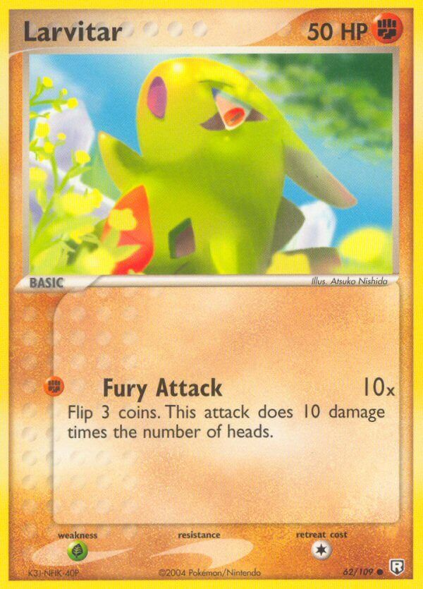 Larvitar - 62/109 - Reverse Holo - EN