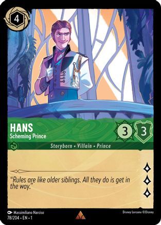 Hans - Scheming Prince - 78/204 - EN Hans - Scheming Prince - 78/204 - EN
