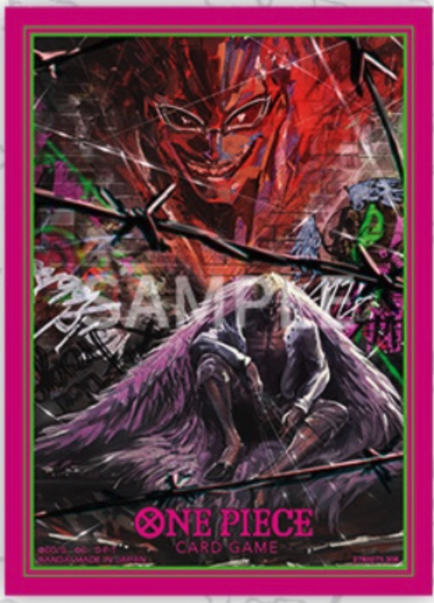 One Piece Card Game - Official Sleeves Bandai TCG + Stores Ed. Vol.4 - Donquixote Doflamingo (70 Sleeves) 