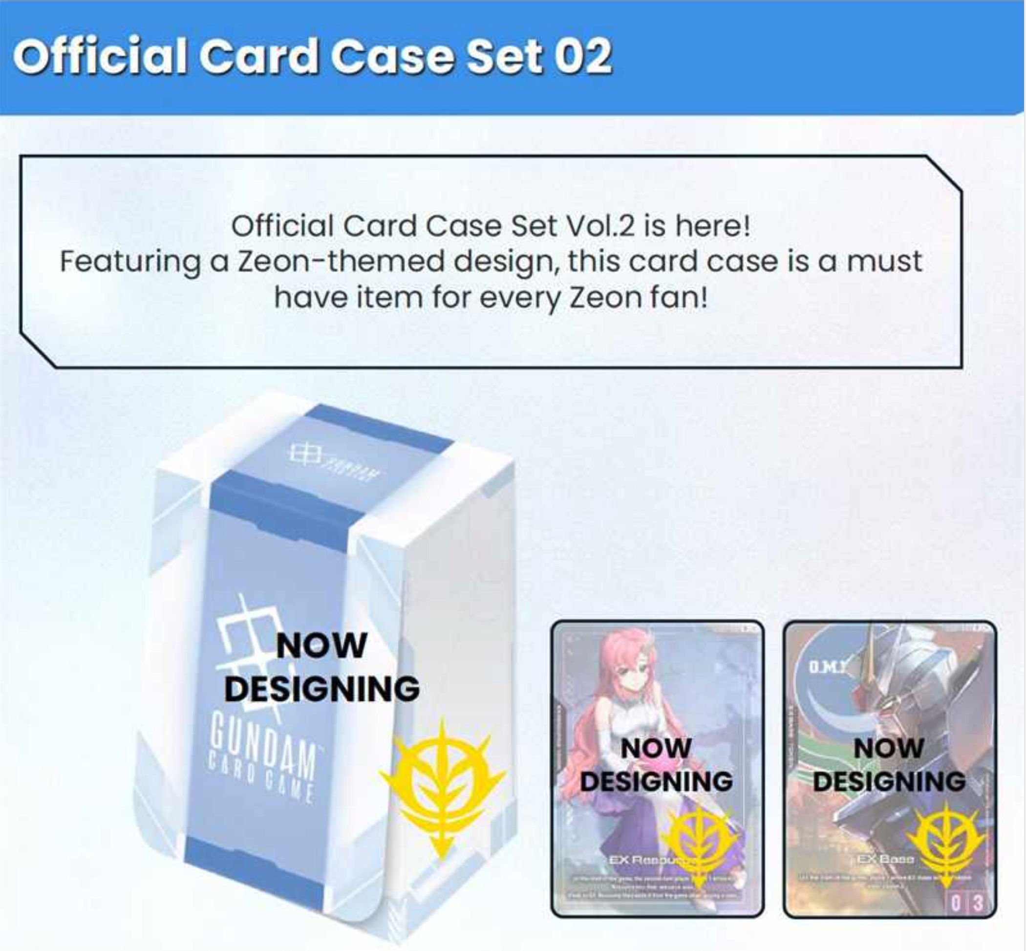 Gundam Card Game - Official Deck Case Set 02