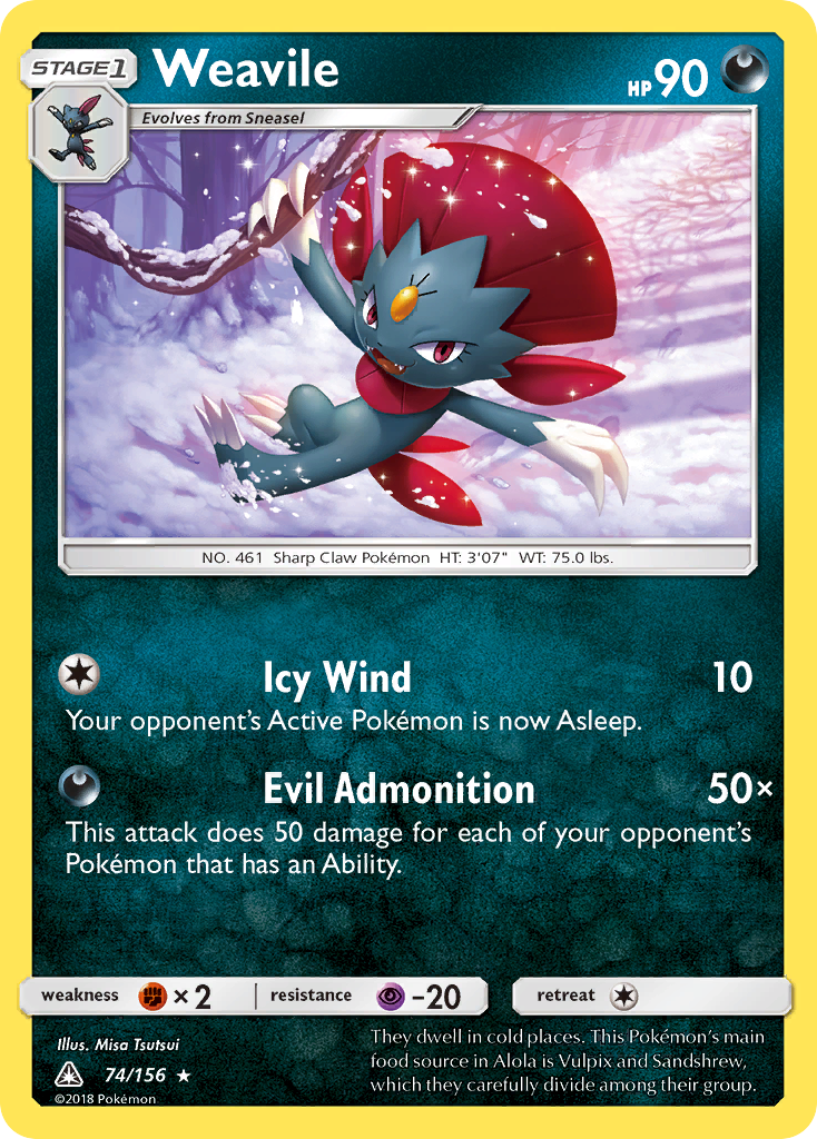 Weavile - 74/156 - EN Weavile - 74/156 - EN