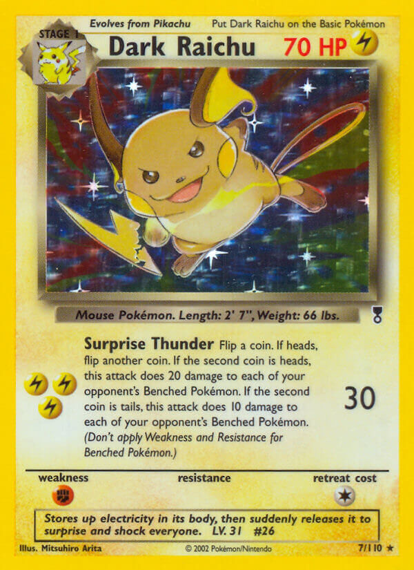 Dark Raichu - 7/110 - Holo Rare - EN Dark Raichu - 7/110 - Holo Rare - EN