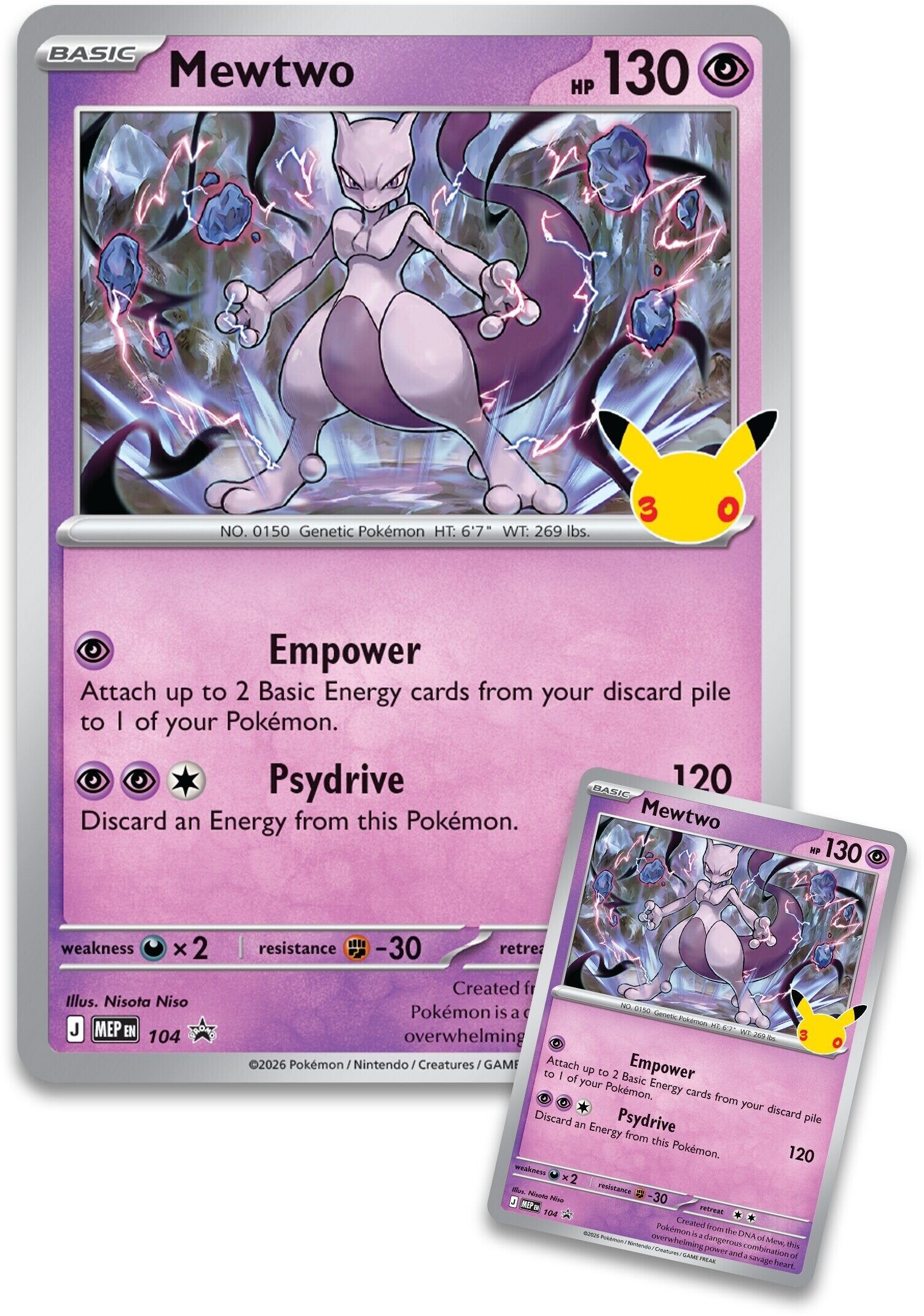Pokémon TCG: 30th Celebration Mewtwo Figure Collection - EN