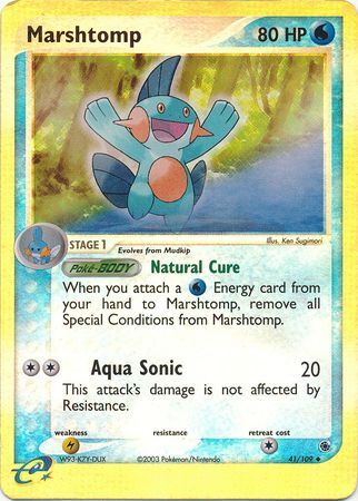 Marshtomp - 41/109 - Reverse Holo - EN Marshtomp - 41/109 - Reverse Holo - EN