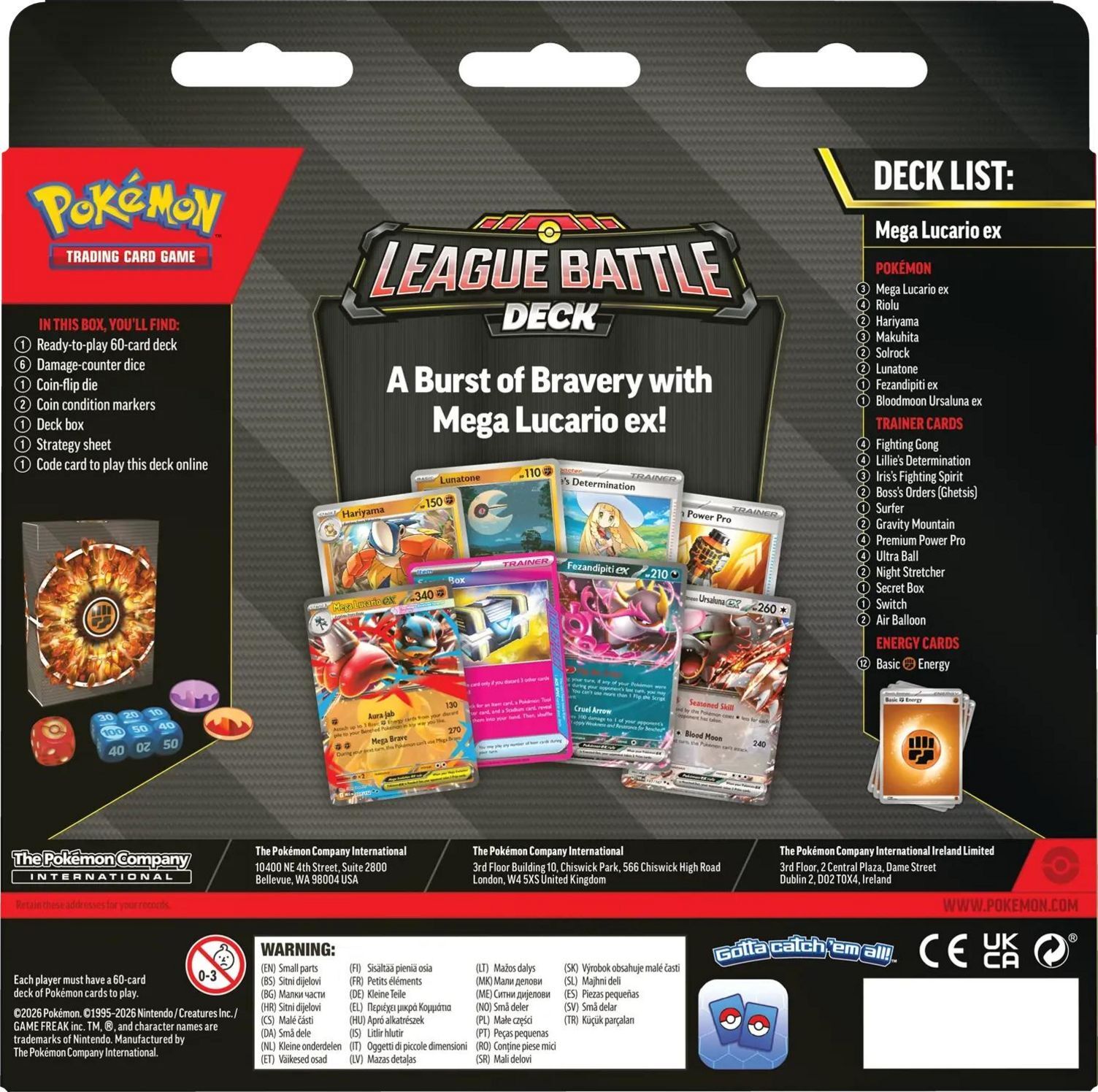 Pokémon Mega Lucario ex League Battle Deck - EN
