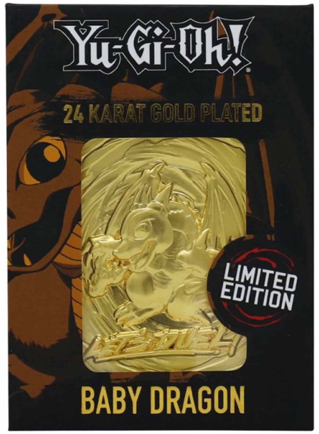 Yu-Gi-Oh! Baby Dragon 24k Gold Plated Limited Edition Card Yu-Gi-Oh! Baby Dragon 24k Gold Plated Limited Edition Card