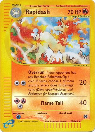 Rapidash - 62/165 - Reverse Holo - EN