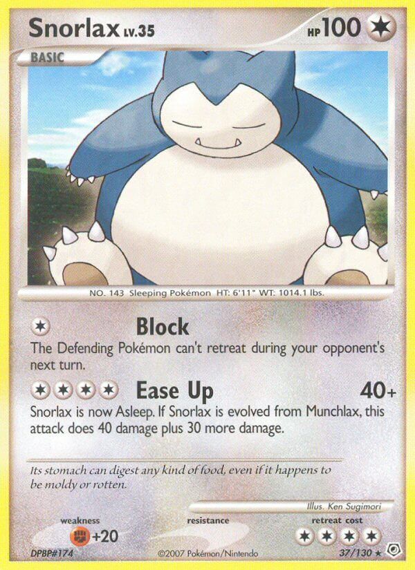 Snorlax - 37/130 - EN Snorlax - 37/130 - EN