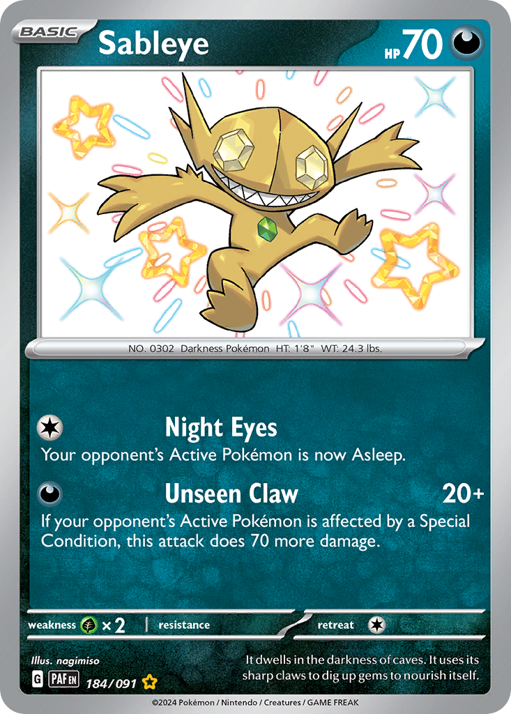 Sableye - 184/91 - EN Sableye - 184/91 - EN