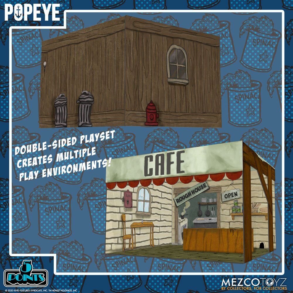 Popeye 5 Points Actionfiguren Deluxe Box Set 9 cm