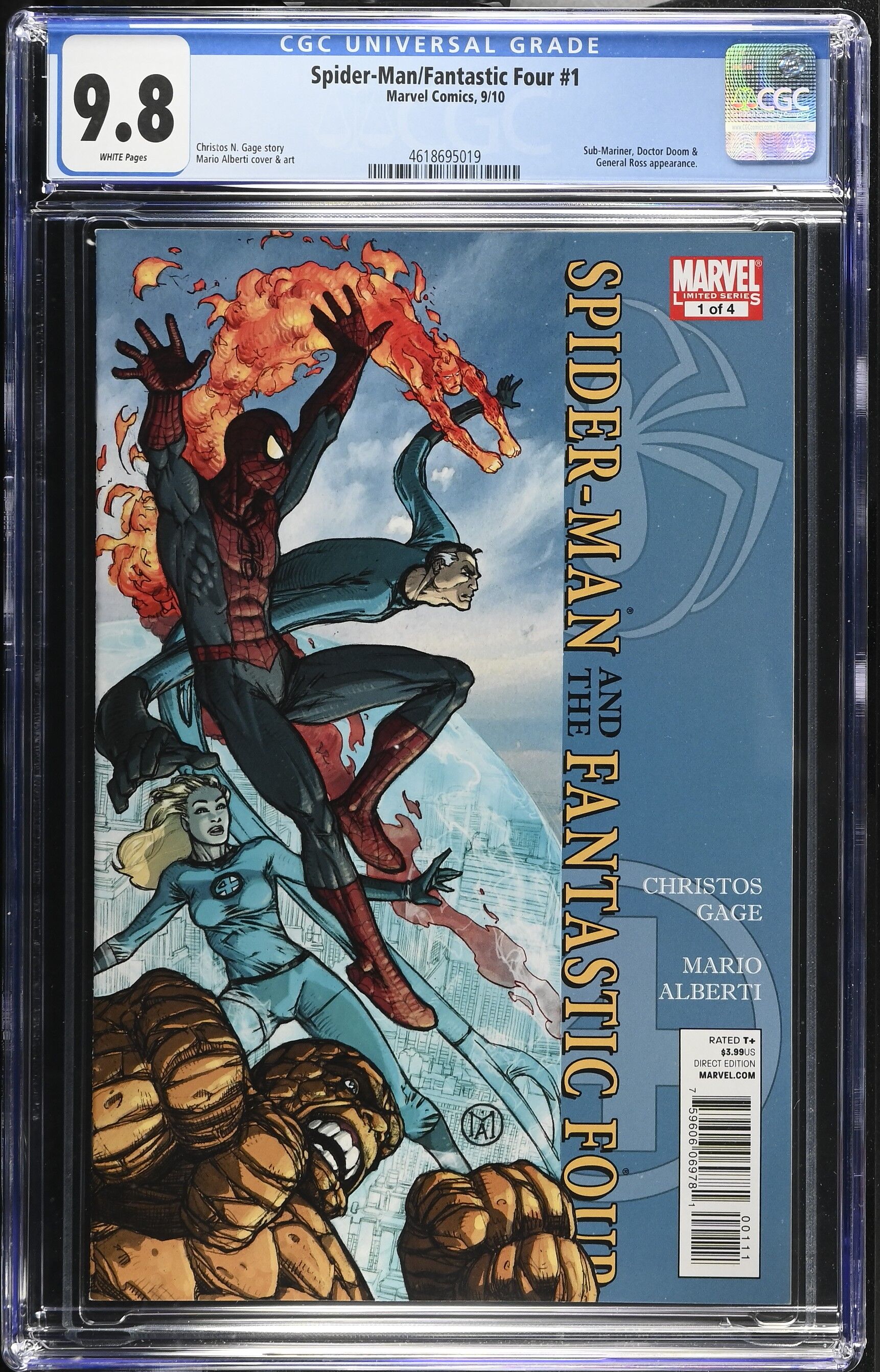 Spider-Man Fantastic Four #1 CGC 9.8 Top Pop! Spider-Man Fantastic Four #1 CGC 9.8 Top Pop!