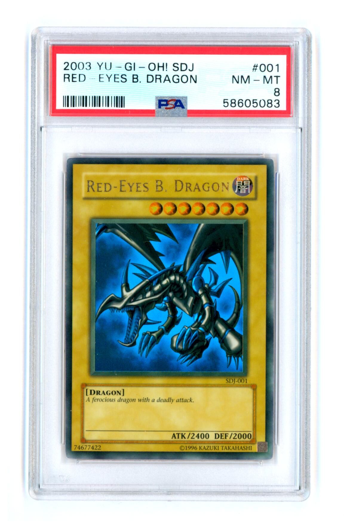 Red-Eyes B. Dragon SDJ-001 - Starter Deck Joey Wheeler - Ultra Rare - PSA 8 NM-MT - Yu-Gi-Oh! Red-Eyes B. Dragon SDJ-001 - Starter Deck Joey Wheeler - Ultra Rare - PSA 8 NM-MT - Yu-Gi-Oh!