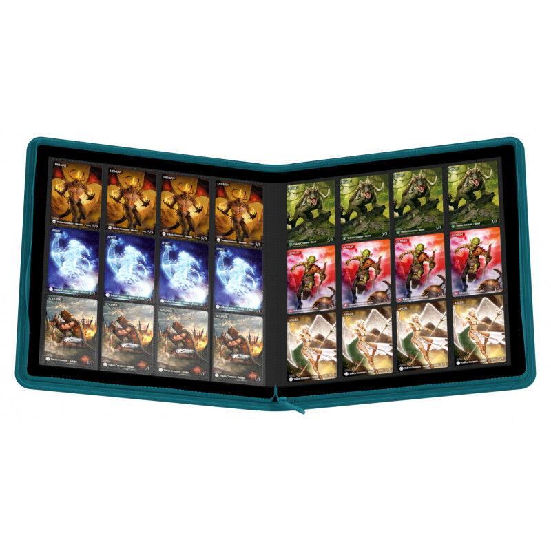 Ultimate Guard Ordner QuadRow ZipFolio 480 - 24-Pocket XenoSkin Petrolblau