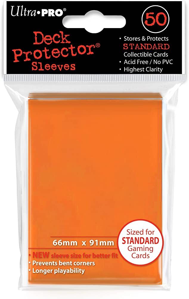 Ultra PRO Sleeves / Hüllen Orange Standard Size