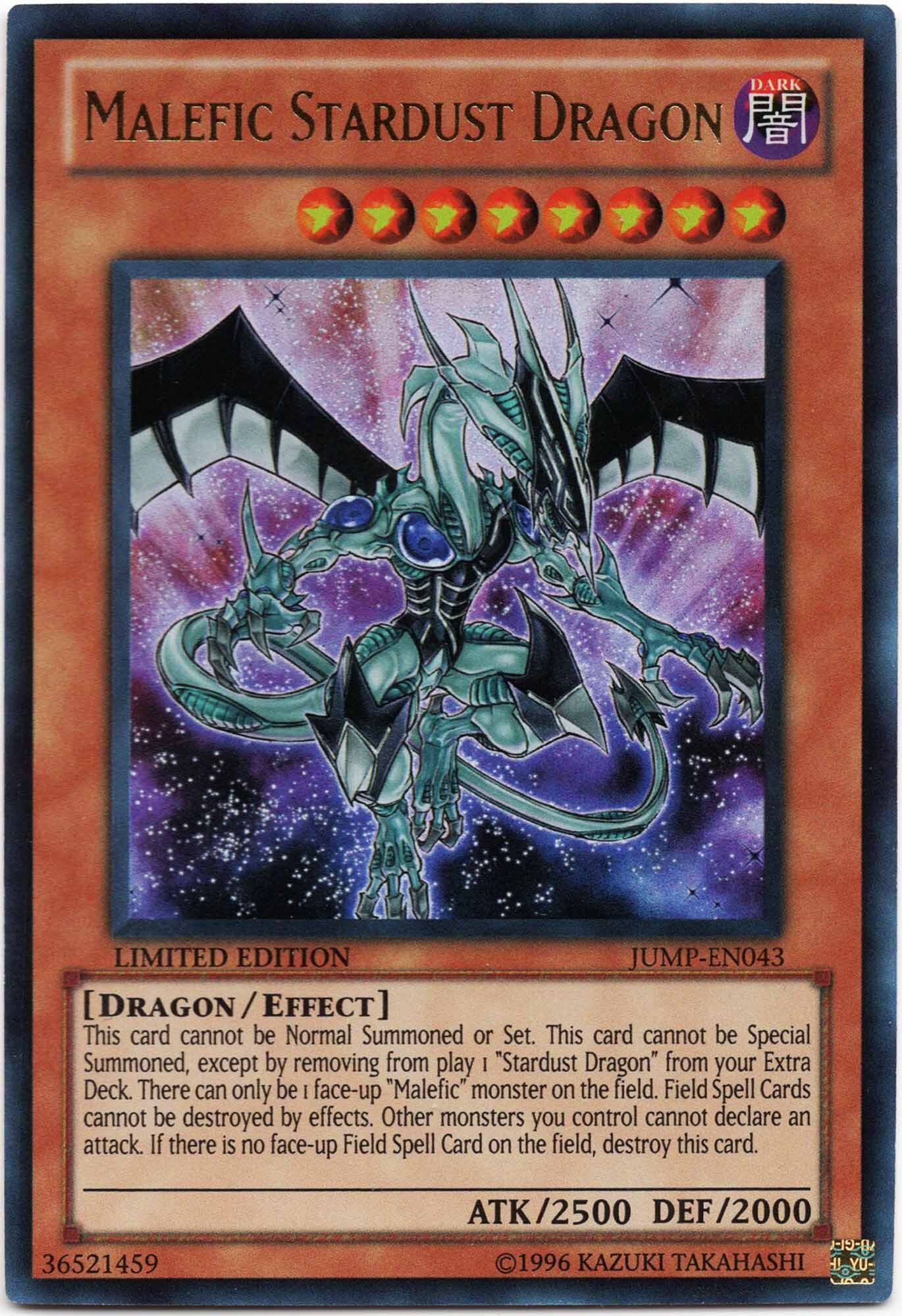 Malefic Stardust Dragon - JUMP-EN043 - Ultra Rare - Limited Edition (Near Mint)