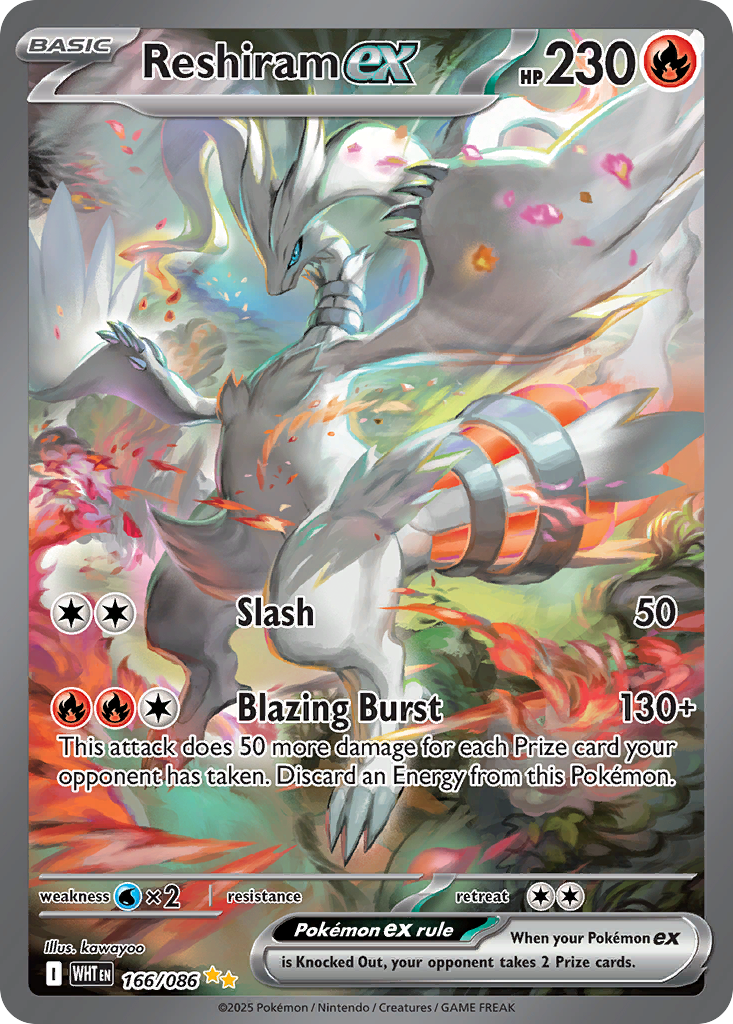 Reshiram ex - 166/086 - EN