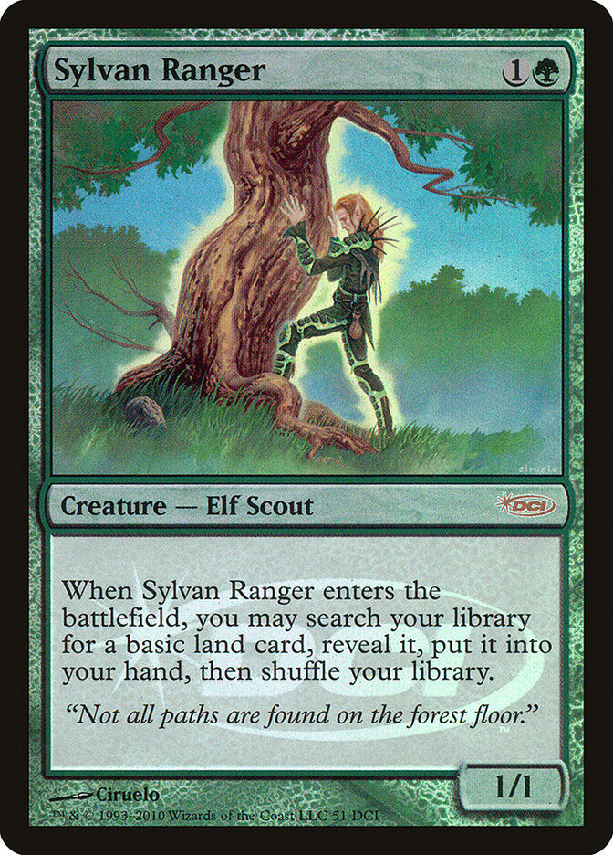 sylvan-ranger-wpn-promo-holo-mtg-near-mint-en Sylvan Ranger - WPN Promo Holo - MTG - Near Mint - EN