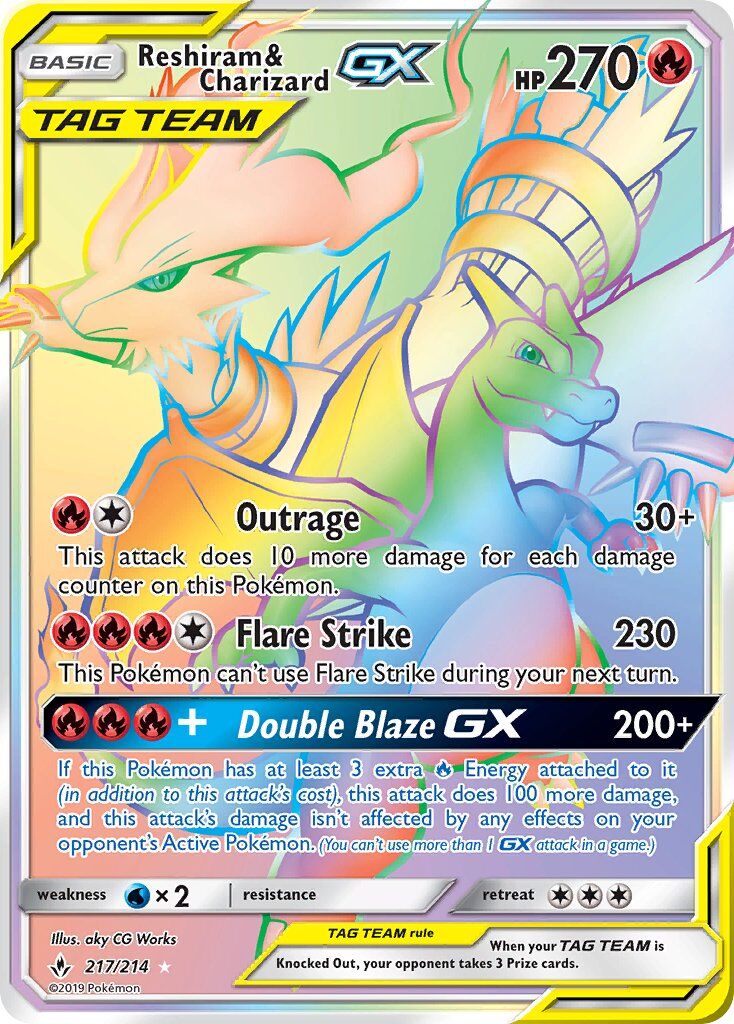 Reshiram & Charizard-GX - 217/214 - EN Reshiram & Charizard-GX - 217/214 - EN
