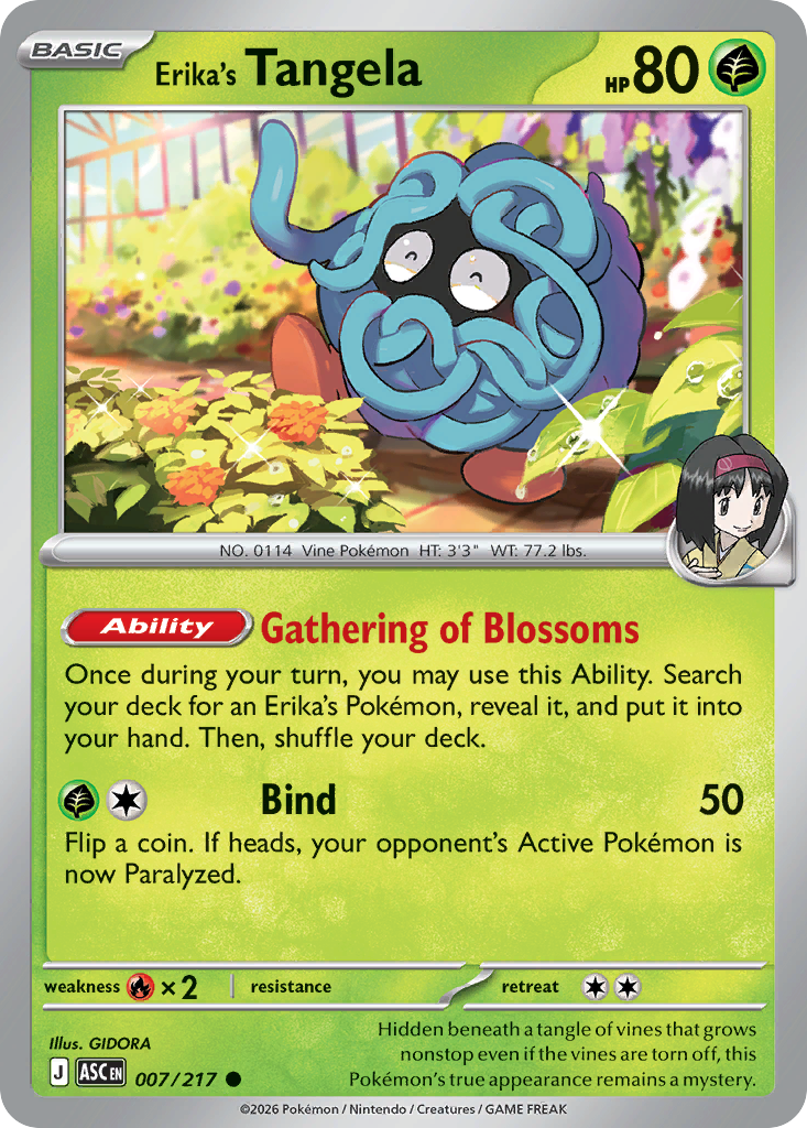 Erika’s Tangela - 007/217 - EN