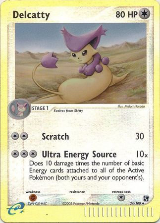 Delcatty - 34/100 - Reverse Holo - EN