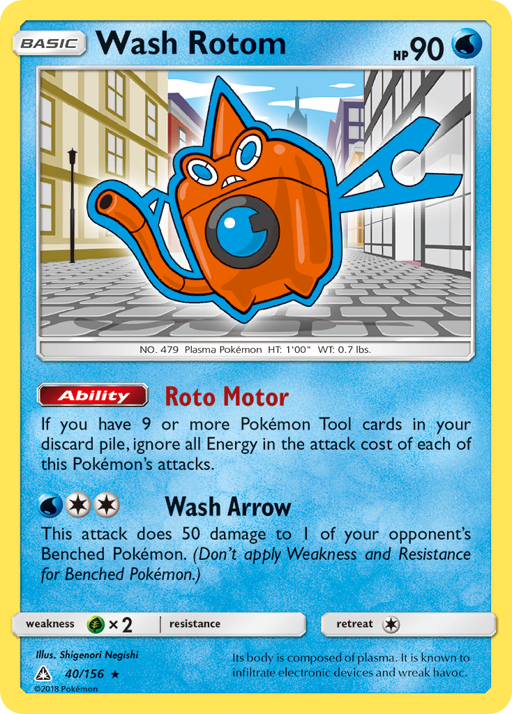 Wash Rotom - 40/156 - EN