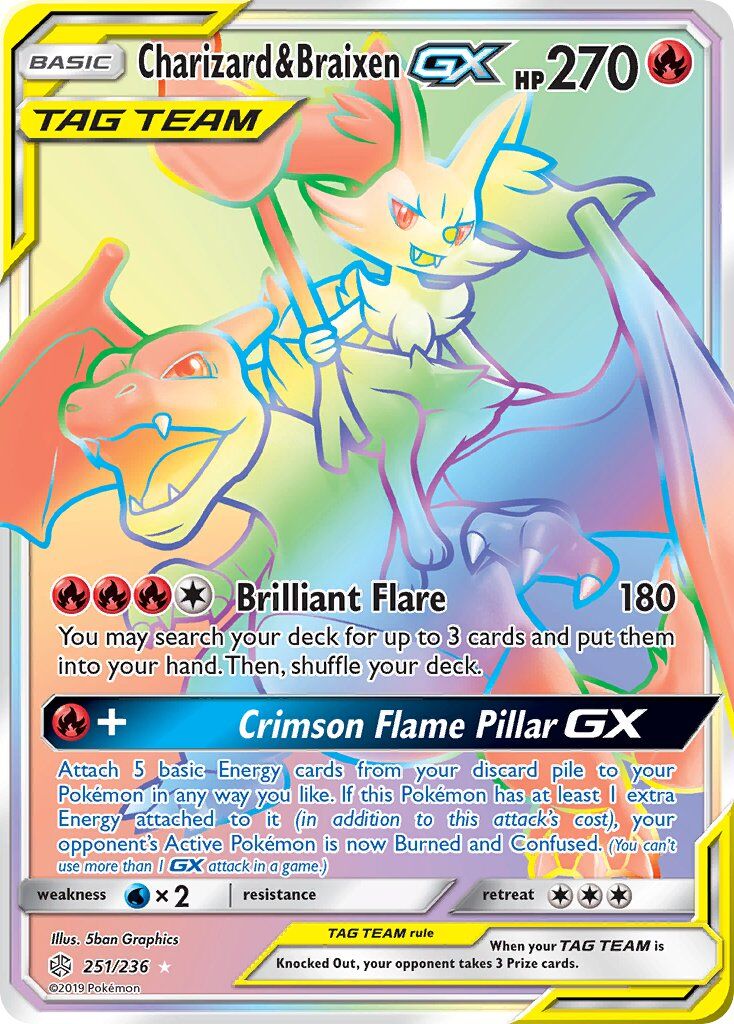 Charizard & Braixen-GX - 251/236 - EN Charizard & Braixen-GX - 251/236 - EN