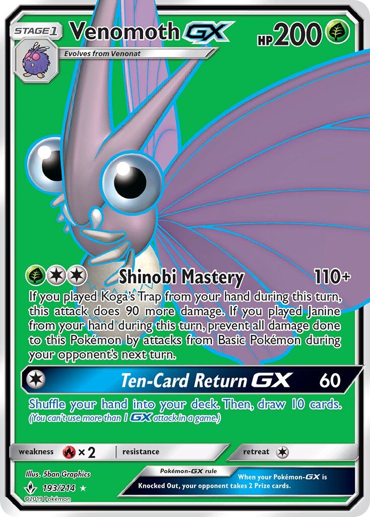 Venomoth-GX - 193/214 - EN Venomoth-GX - 193/214 - EN