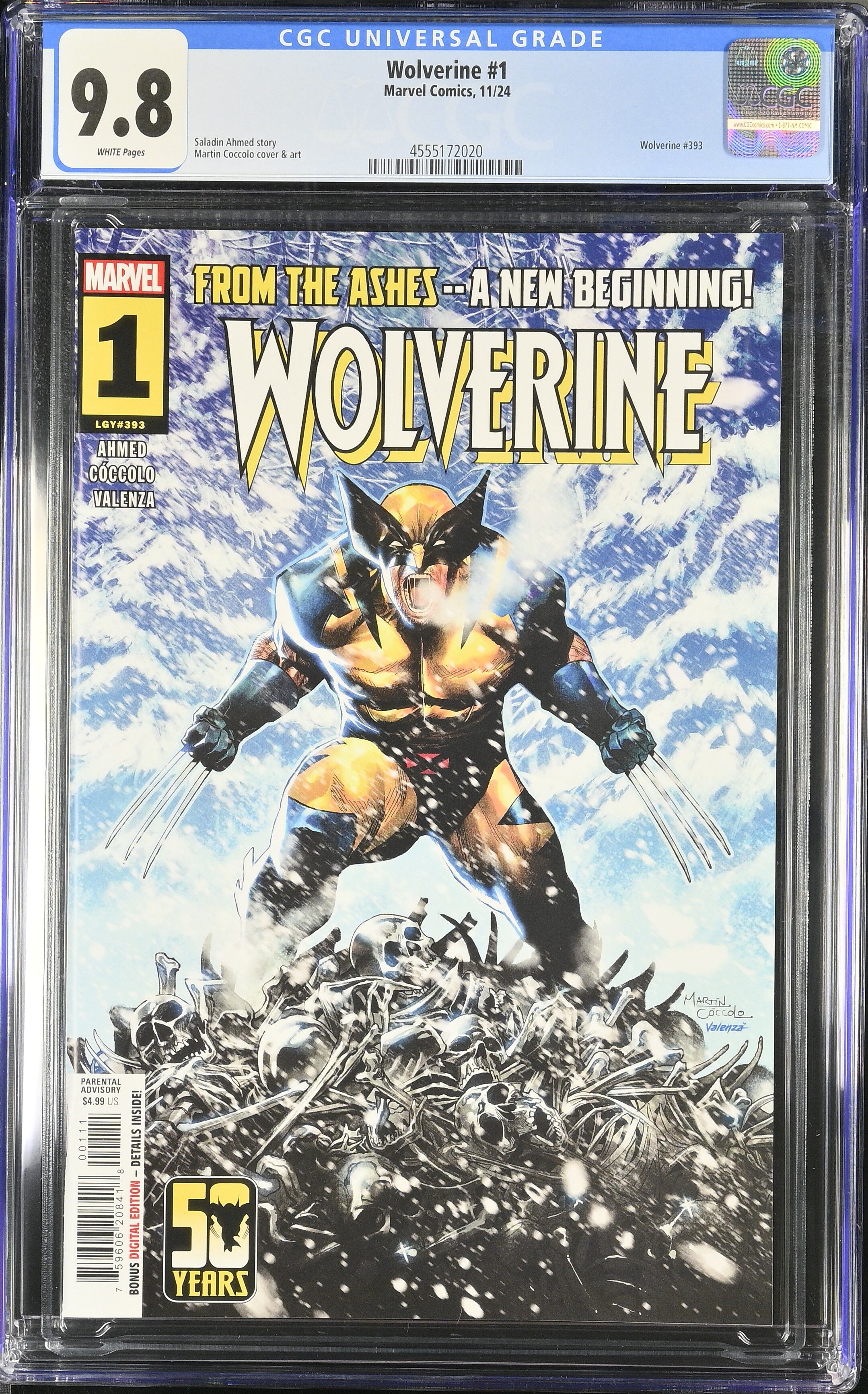 Wolverine #1 CGC 9.8 Top Pop! Wolverine #1 CGC 9.8 Top Pop!