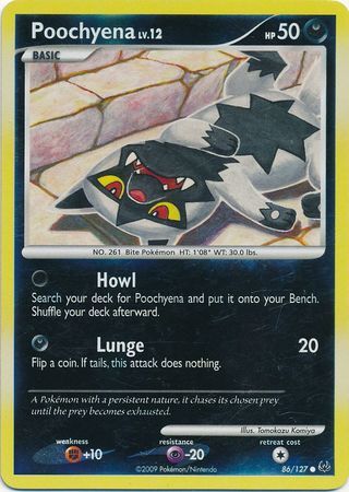 Poochyena - 86/127 - Reverse Holo - EN Poochyena - 86/127 - Reverse Holo - EN
