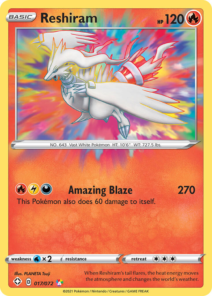 Reshiram - 017/072 - EN Reshiram - 017/072 - EN