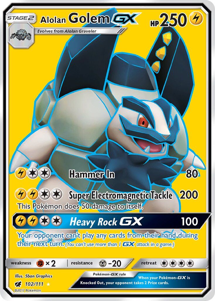 Alolan Golem-GX - 102/111 - EN