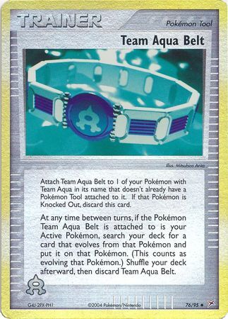Team Aqua Belt - 76/97 - Reverse Holo - EN