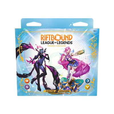 Riftbound: League of Legends TCG - Radiance Evelynn & Seraphine Showdown Deck Display - EN Riftbound: League of Legends TCG - Radiance Evelynn & Seraphine Showdown Deck Display - EN