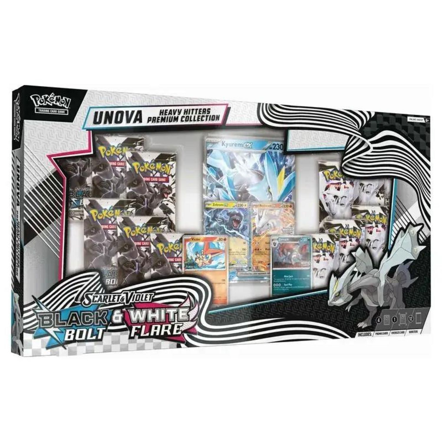 Pokémon TCG: Scarlet & Violet Black Bolt & White Flare - Unova Heavy Hitters Premium Collection Box - EN