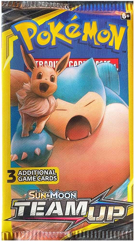 Pokémon Sun & Moon Team UP 3-Cards/ 1 Random Booster Pack - EN