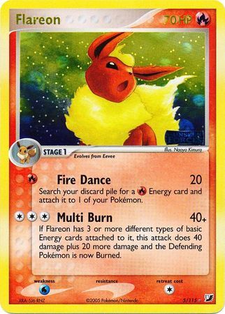 Flareon - 5/115 - Reverse Holo - EN Flareon - 5/115 - Reverse Holo - EN