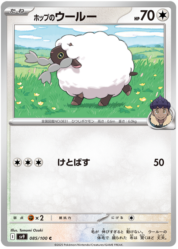Hop's Wooloo - sv9 085/100 - JP Hop's Wooloo - sv9 085/100 - JP