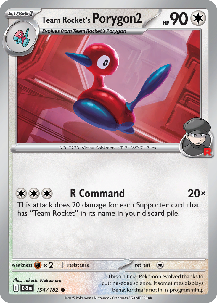 Team Rocket’s Porygon2 - 154/182 - EN