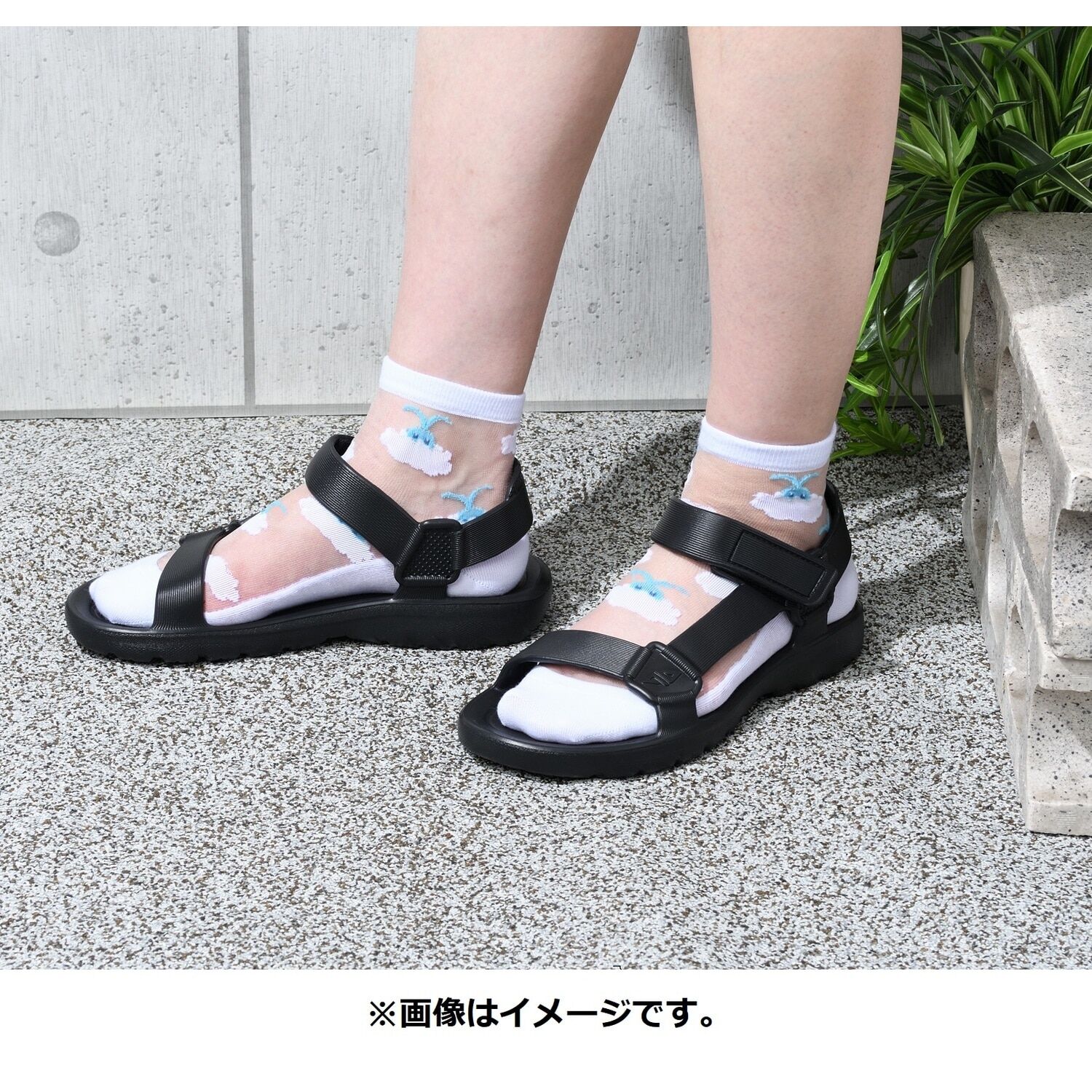 Middle Socks See-Through Swablu (23-24cm)