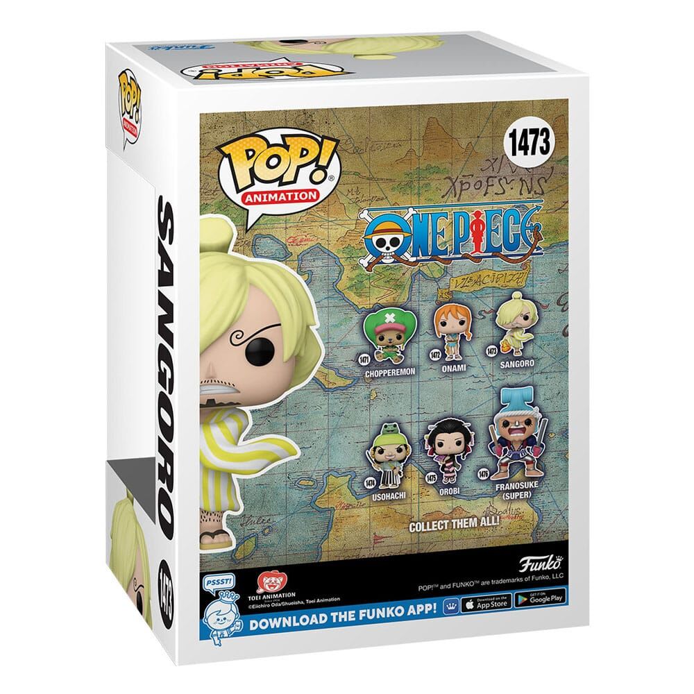 One Piece POP! Animation Vinyl Figur Sanji Sangoro (Wano) 9 cm